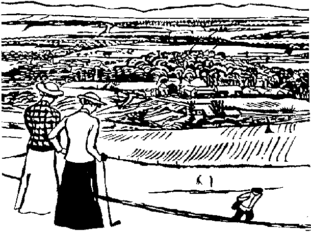 Golf Course Line drawing