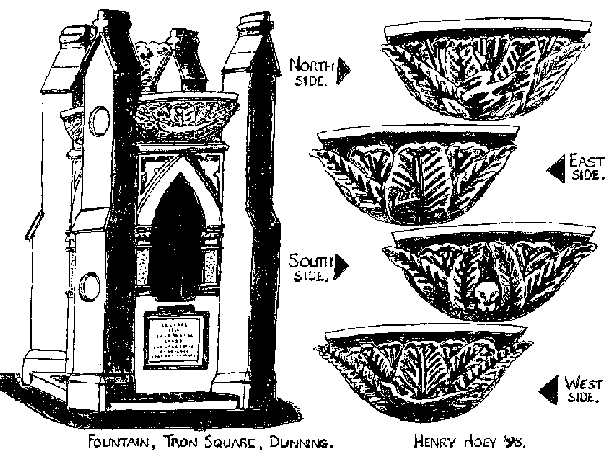 Line drawing of Fountain