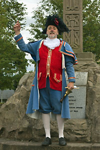 Raymond Young at the War Memorial