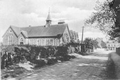 postcard of original school