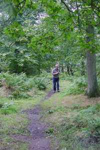 Trevor in Kincladie Wood first photo