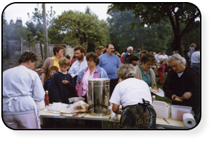 Providing sustenance The Queue for Burgers