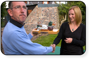 Dunning Duck Race Winner Winner presented with trophy