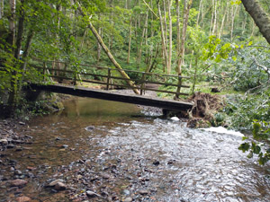 Bogle Bridge wrecked