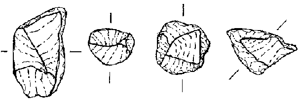 Line drawing of Flints