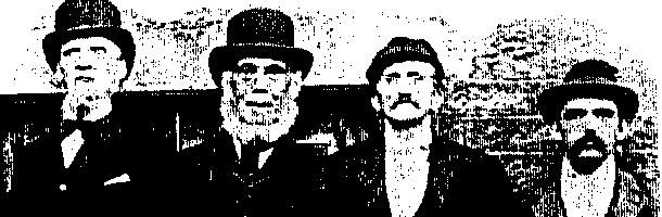 Line drawing of old men