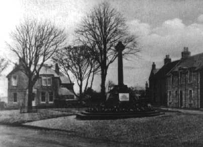 old photo of war memorial